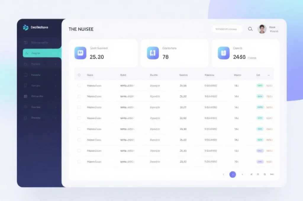 数据展示用户界面示意
